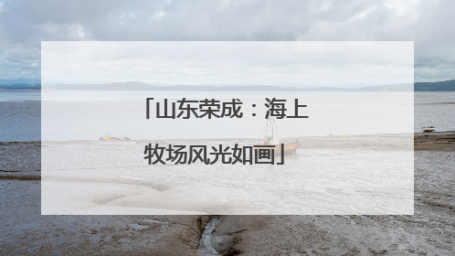 山东荣成：海上牧场风光如画