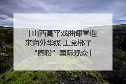 山西高平戏曲课堂迎来海外华媒 上党梆子“圈粉”国际观众