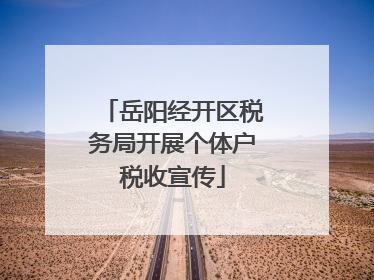 岳阳经开区税务局开展个体户税收宣传