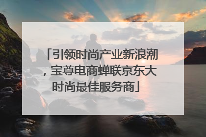 引领时尚产业新浪潮，宝尊电商蝉联京东大时尚最佳服务商