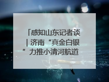 感知山东记者谈｜济南“真金白银”力推小清河航道 黄金水道激活区域经济新动能