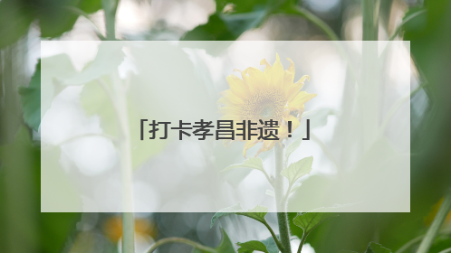 打卡孝昌非遗！