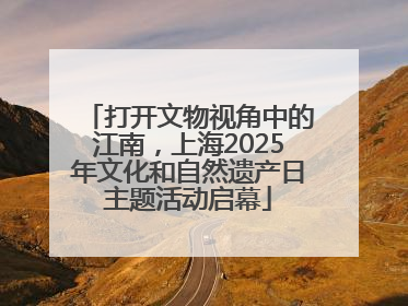 打开文物视角中的江南，上海2025年文化和自然遗产日主题活动启幕