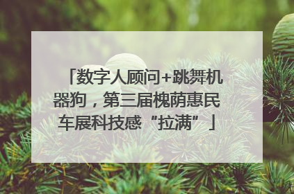 数字人顾问+跳舞机器狗，第三届槐荫惠民车展科技感“拉满”