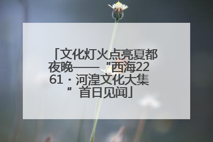 文化灯火点亮夏都夜晚——“西海2261・河湟文化大集”首日见闻