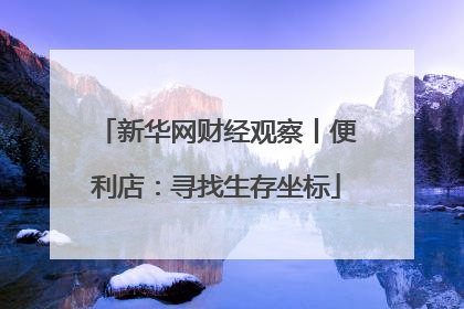 新华网财经观察丨便利店：寻找生存坐标