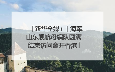 新华全媒+｜海军山东舰航母编队圆满结束访问离开香港