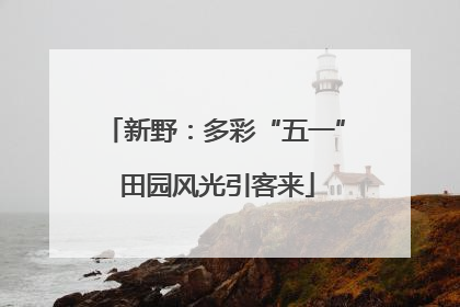 新野：多彩“五一” 田园风光引客来