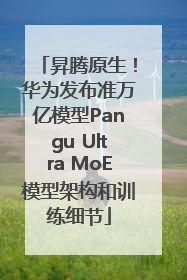 昇腾原生！华为发布准万亿模型Pangu Ultra MoE模型架构和训练细节