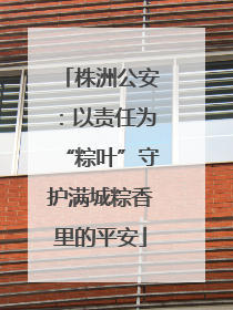 株洲公安：以责任为“粽叶”守护满城粽香里的平安