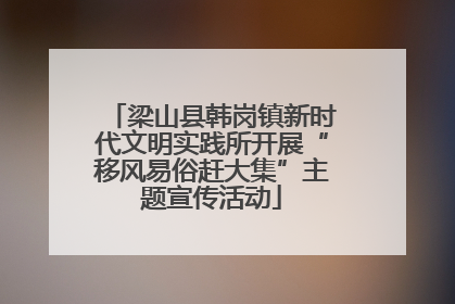 梁山县韩岗镇新时代文明实践所开展“移风易俗赶大集”主题宣传活动
