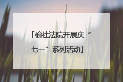 榆社法院开展庆“七一”系列活动