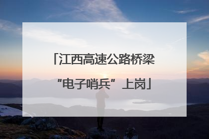 江西高速公路桥梁“电子哨兵”上岗