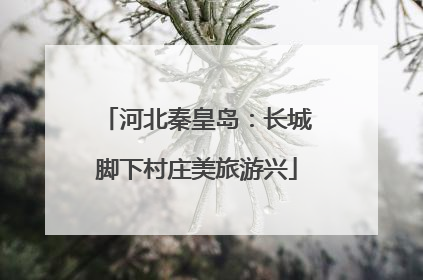 河北秦皇岛：长城脚下村庄美旅游兴