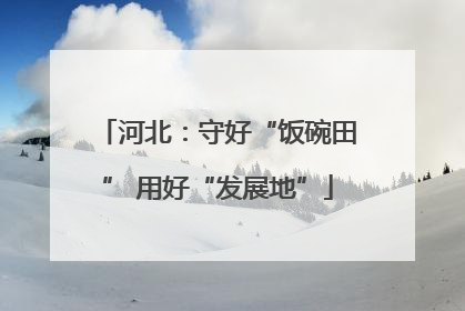 河北：守好“饭碗田” 用好“发展地”
