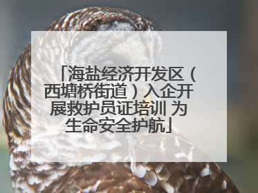 海盐经济开发区（西塘桥街道）入企开展救护员证培训 为生命安全护航