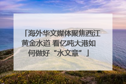 海外华文媒体聚焦西江黄金水道 看亿吨大港如何做好“水文章”