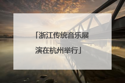 浙江传统音乐展演在杭州举行