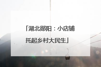湖北郧阳：小店铺托起乡村大民生