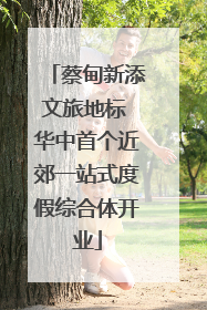 蔡甸新添文旅地标 华中首个近郊一站式度假综合体开业