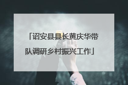 诏安县县长黄庆华带队调研乡村振兴工作