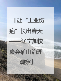 让“工业伤疤”长出春天——辽宁加快废弃矿山治理观察