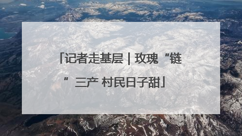 记者走基层｜玫瑰“链”三产 村民日子甜