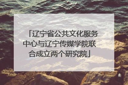 辽宁省公共文化服务中心与辽宁传媒学院联合成立两个研究院