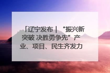 辽宁发布｜“振兴新突破 决胜勇争先”产业、项目、民生齐发力 葫芦岛按下决胜之年“加速键”