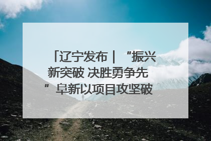 辽宁发布｜“振兴新突破 决胜勇争先”阜新以项目攻坚破解发展瓶颈 经济发展实现良好开局