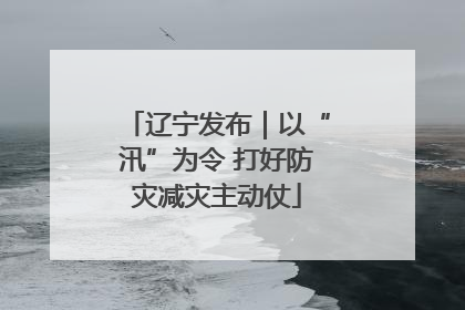 辽宁发布｜以“汛”为令 打好防灾减灾主动仗