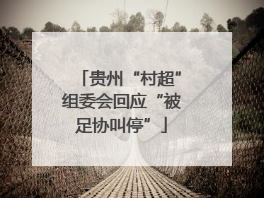 贵州“村超”组委会回应“被足协叫停”