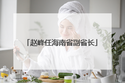 赵峰任海南省副省长