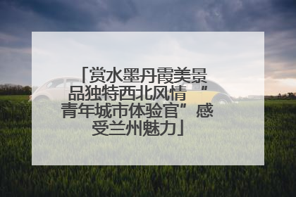 赏水墨丹霞美景 品独特西北风情 “青年城市体验官”感受兰州魅力