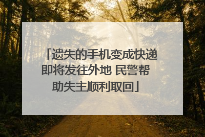 遗失的手机变成快递即将发往外地 民警帮助失主顺利取回