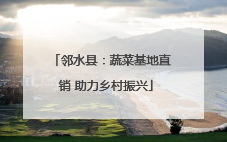 邻水县：蔬菜基地直销 助力乡村振兴