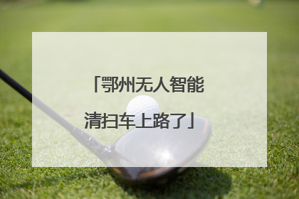 鄂州无人智能清扫车上路了