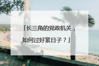 长三角的党政机关，如何过好紧日子？
