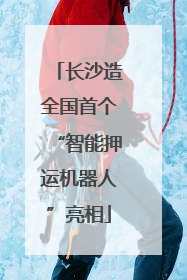 长沙造全国首个“智能押运机器人”亮相