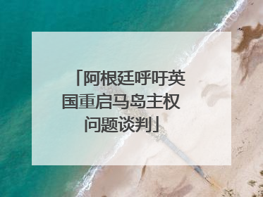 阿根廷呼吁英国重启马岛主权问题谈判
