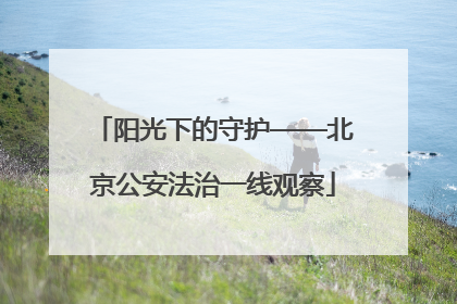 阳光下的守护——北京公安法治一线观察