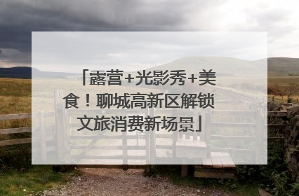 露营+光影秀+美食！聊城高新区解锁文旅消费新场景