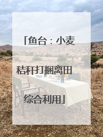 鱼台：小麦秸秆打捆离田综合利用