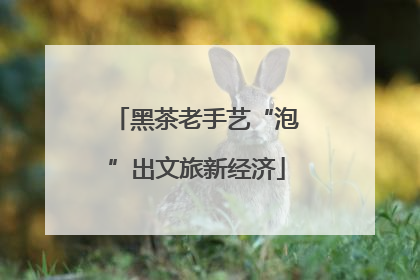 黑茶老手艺“泡”出文旅新经济