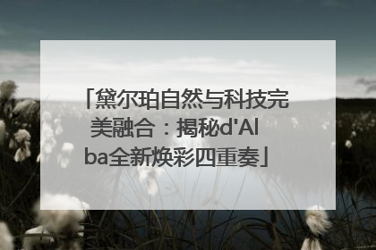 黛尔珀自然与科技完美融合：揭秘d'Alba全新焕彩四重奏
