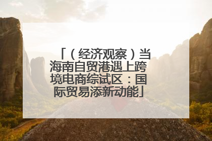 （经济观察）当海南自贸港遇上跨境电商综试区：国际贸易添新动能