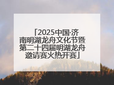 2025中国·济南明湖龙舟文化节暨第二十四届明湖龙舟邀请赛火热开赛