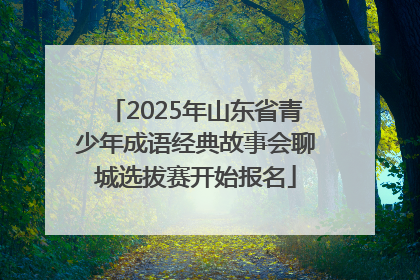 2025年山东省青少年成语经典故事会聊城选拔赛开始报名