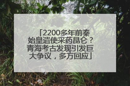 2200多年前秦始皇遣使采药昆仑？青海考古发现引发巨大争议，多方回应