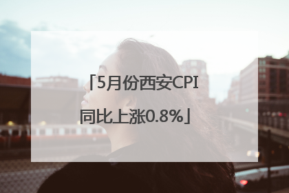 5月份西安CPI同比上涨0.8%